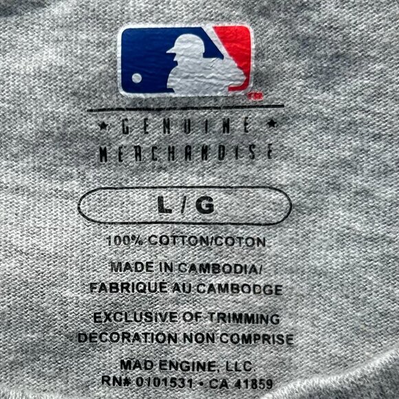 Embroidered Toronto Blue Jays MLB Baseball T Shirt Sz L - Picture 3 of 7